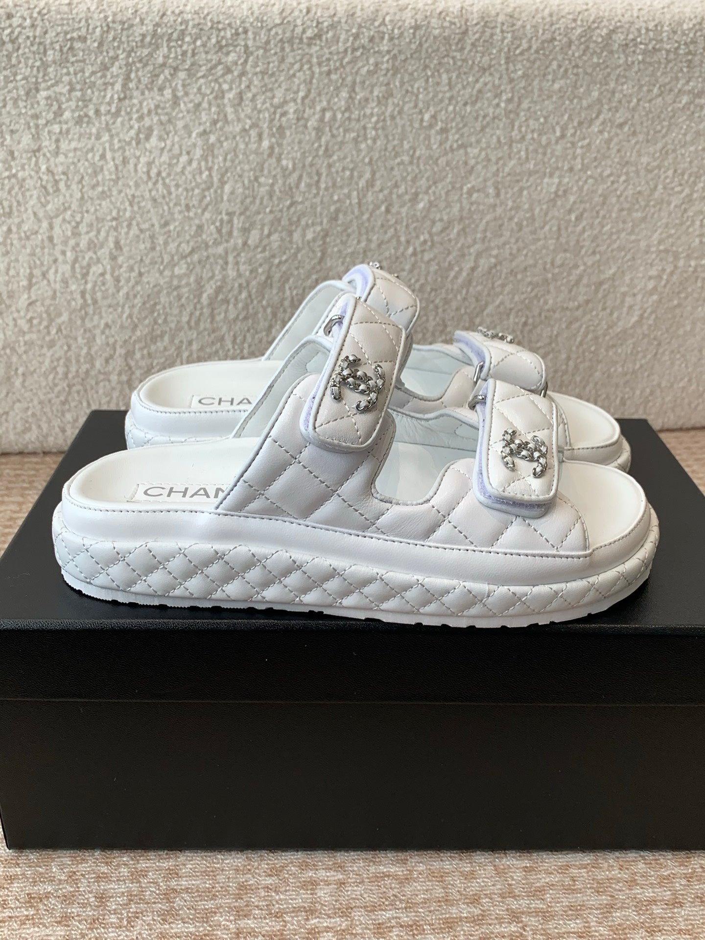 DAD SANDAL IN WHITE CALFSKIN MULE - 35