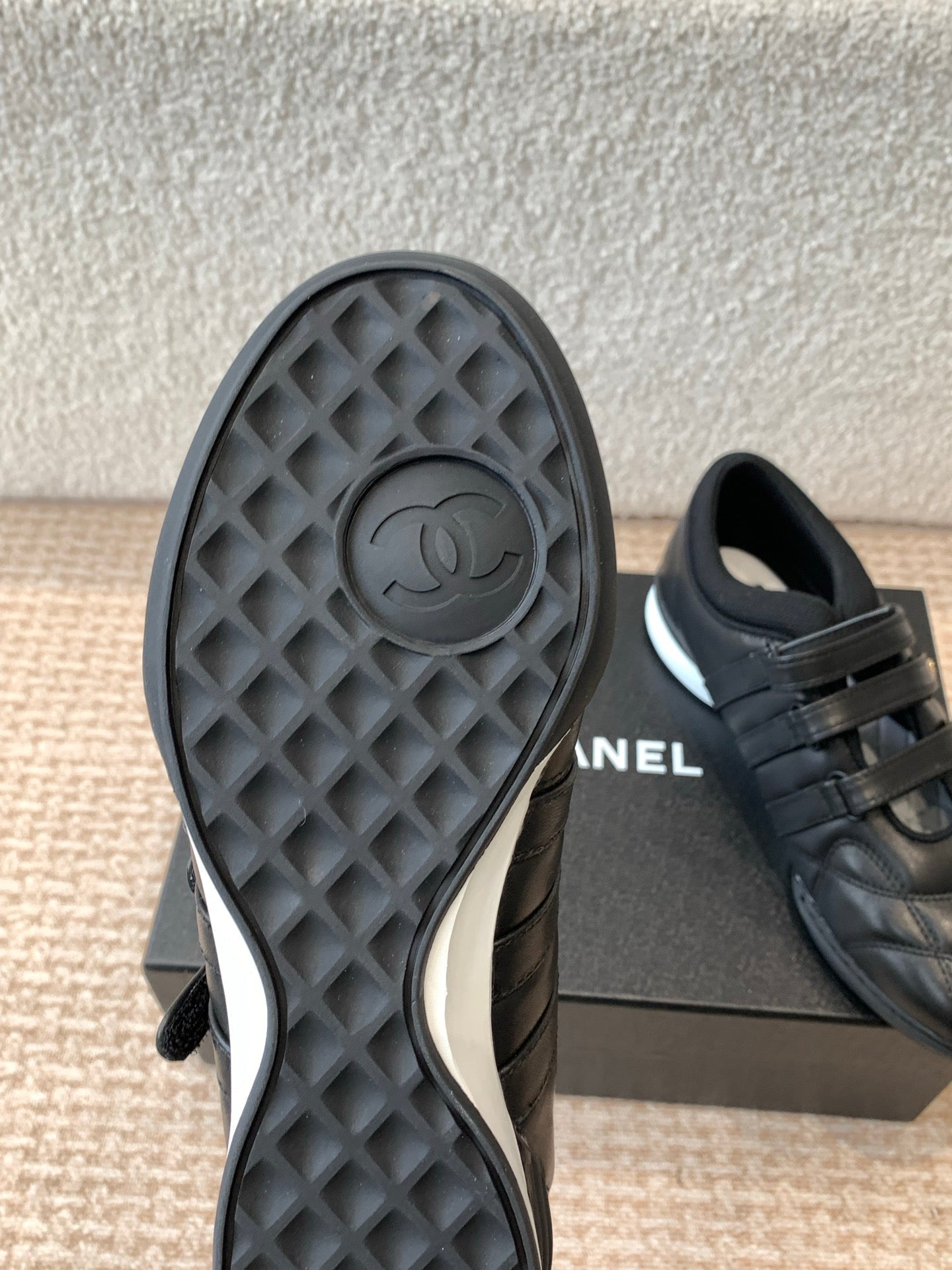 MARY JANE SNEAKERS IN BLACK LAMBSKIN - 35