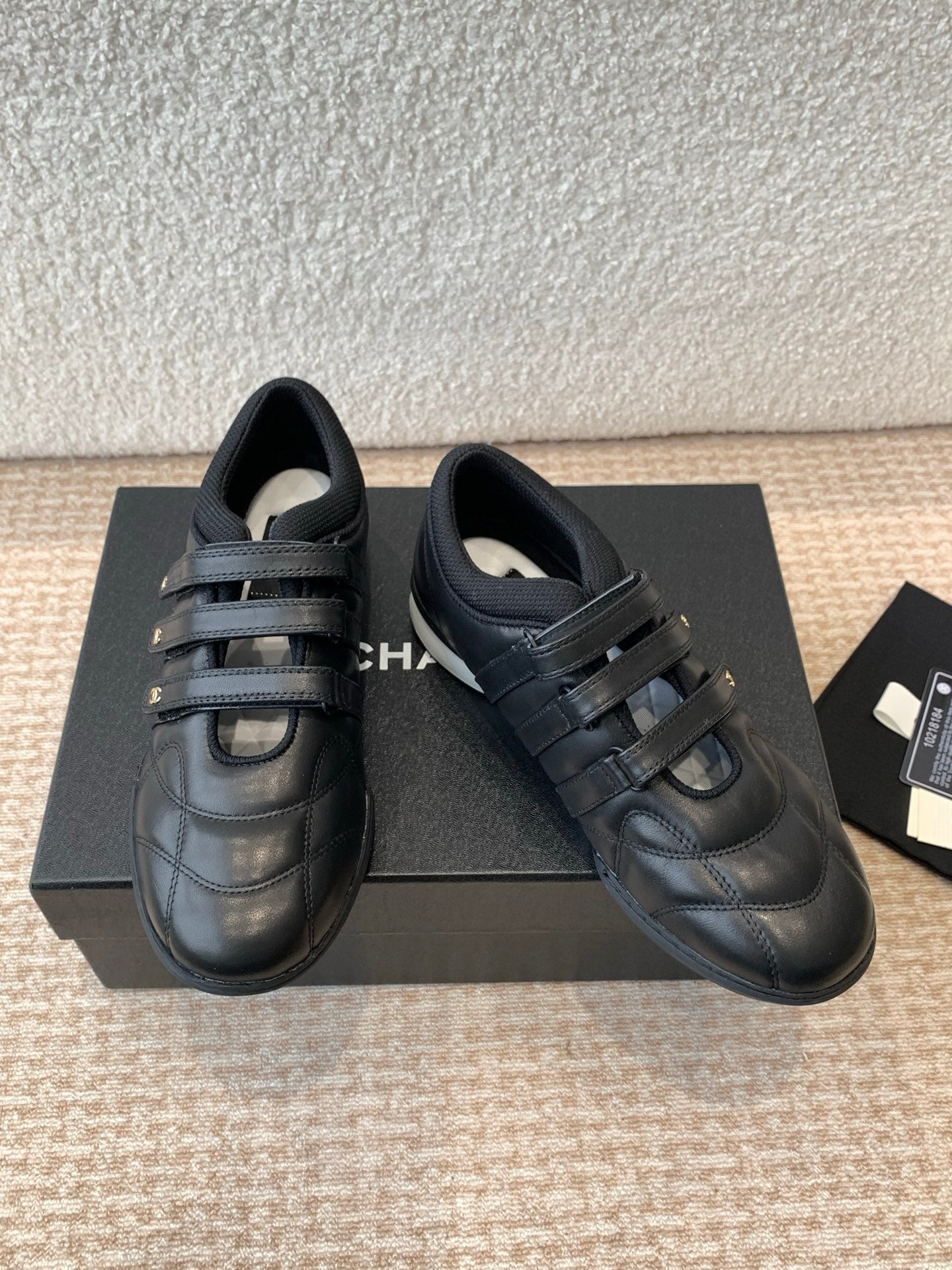MARY JANE SNEAKERS IN BLACK LAMBSKIN - 35