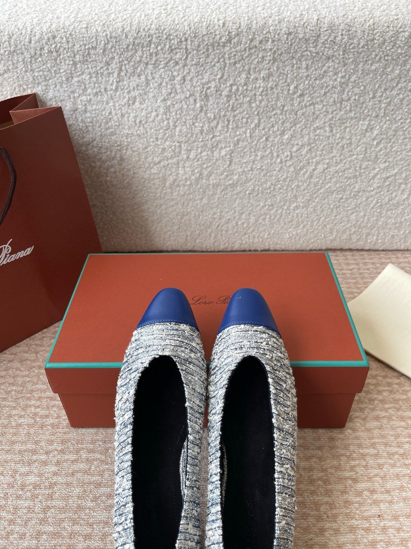 BALLET IN BLUE TWEED MIX LAMBSKIN - 35