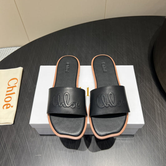 БОСОНІЖКИ CHLOÉ 26S З ЧОРНОЇ ТЕЛЯЧОЇ ШКІРИ, СТИЛЬ 1