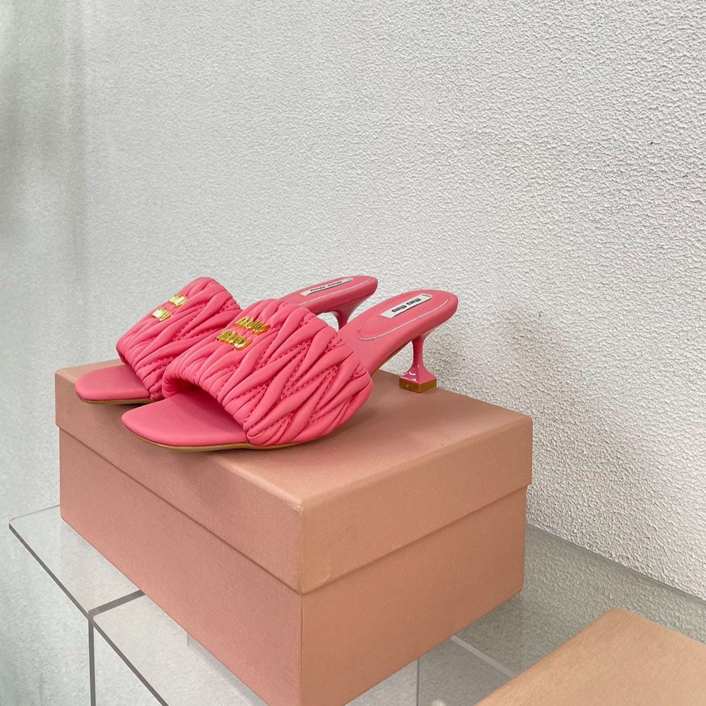 Women's Mid - Heel Rose Leather - 35