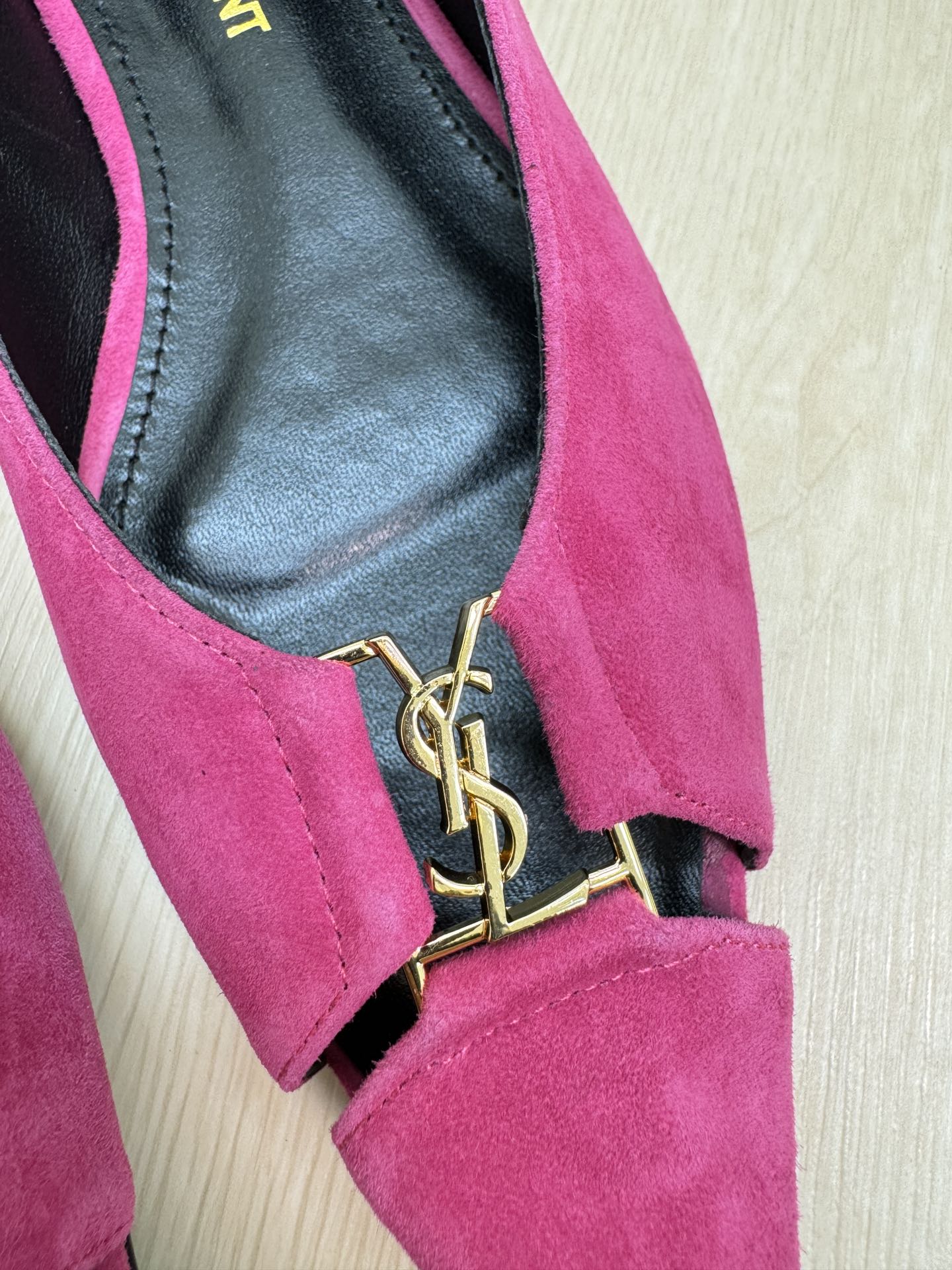 BABYLONE BALLET FLAT IN BRIGHT PINK SUEDE - 35