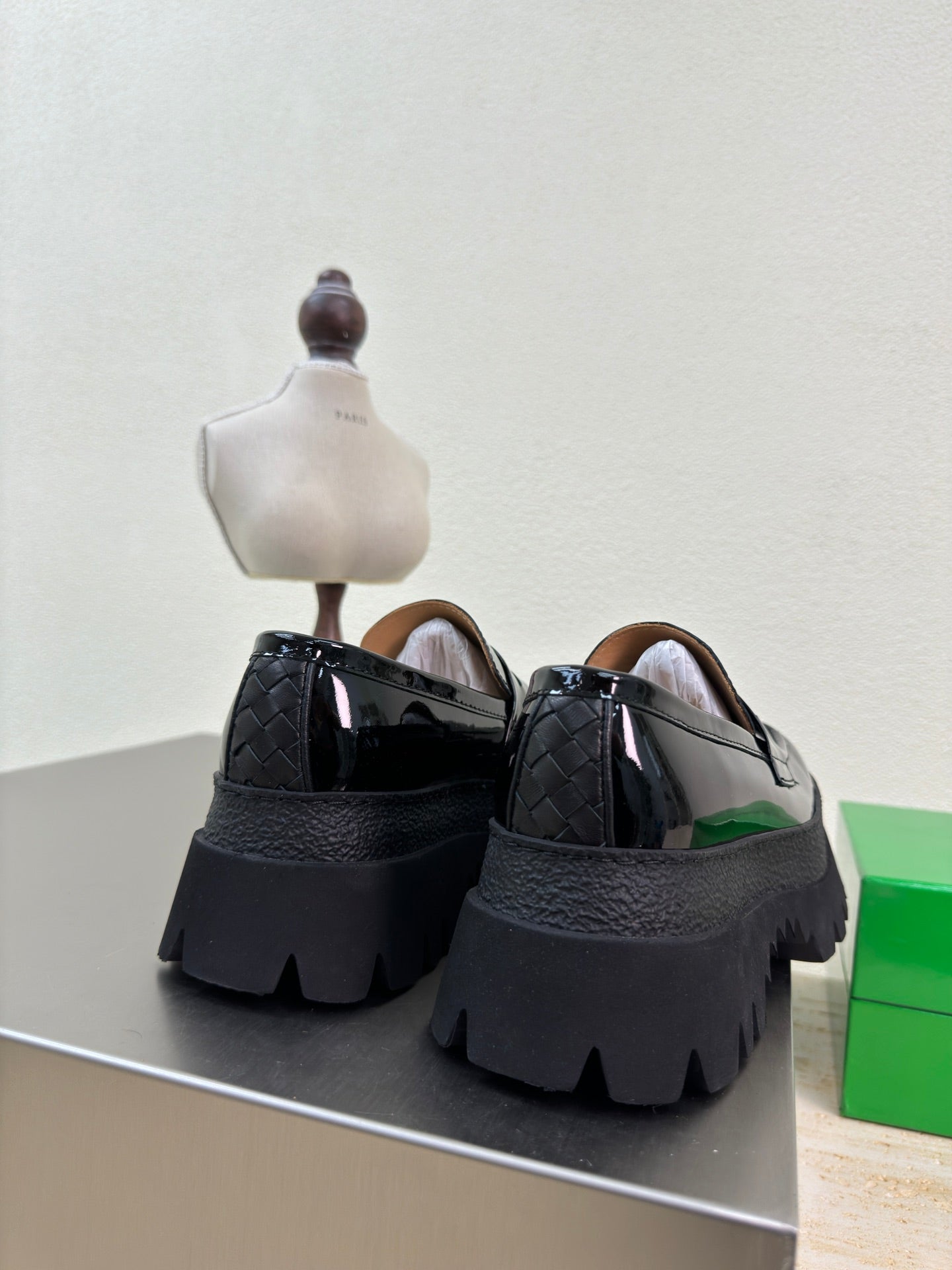 HADDOCK MOCCASIN IN BLACK PATENT CALFSKIN - 35
