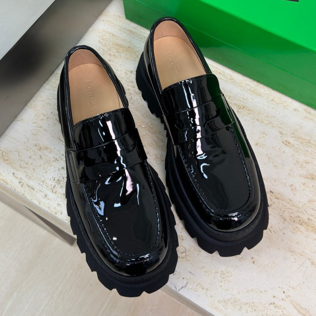 HADDOCK MOCCASIN IN BLACK PATENT CALFSKIN - 35
