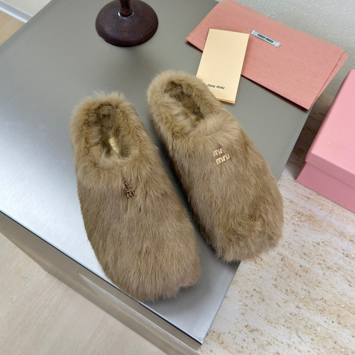 PEANUT RABBIT FUR MULES - 35