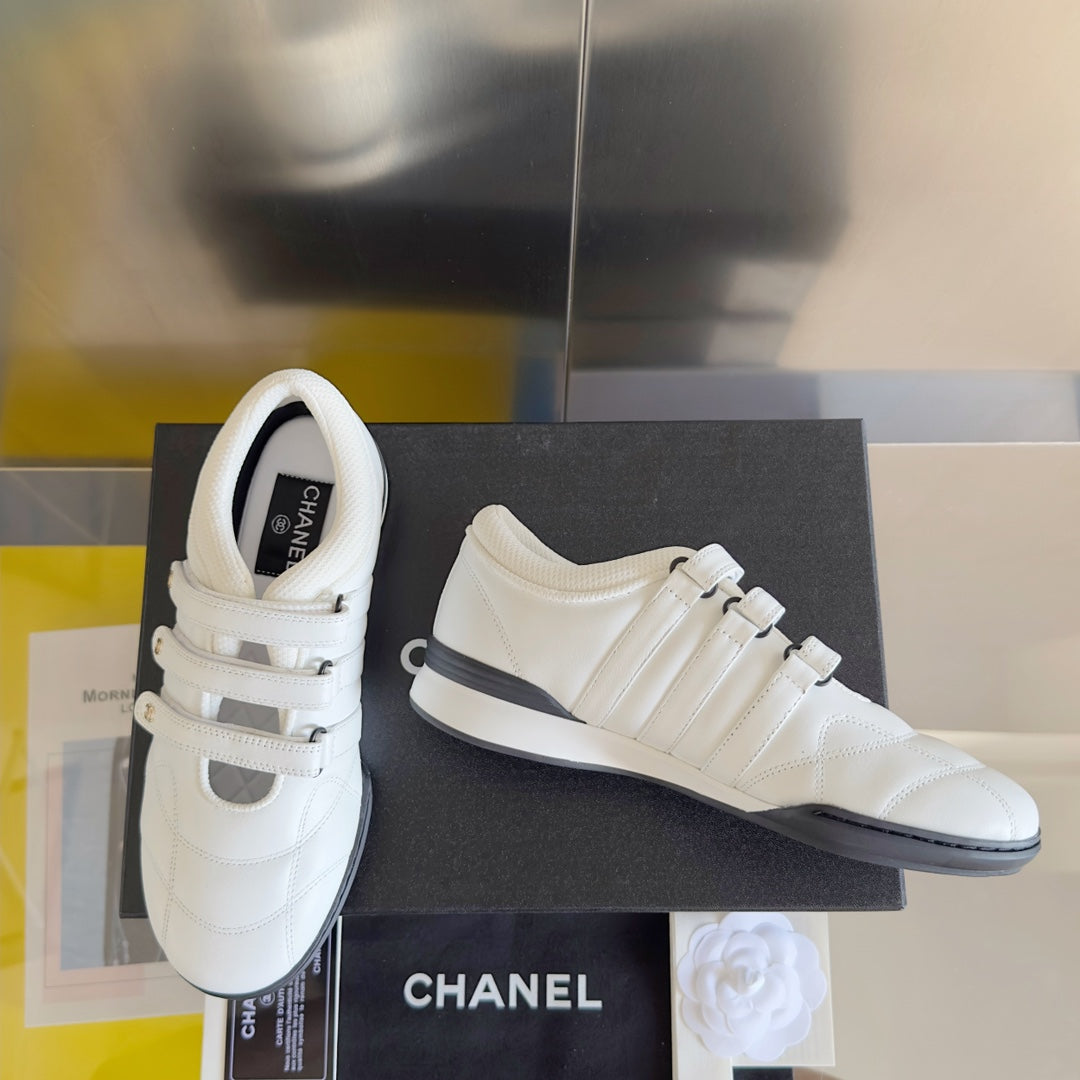 CC MARY JANE SNEAKER IN WHITE LAMBSKIN - 35