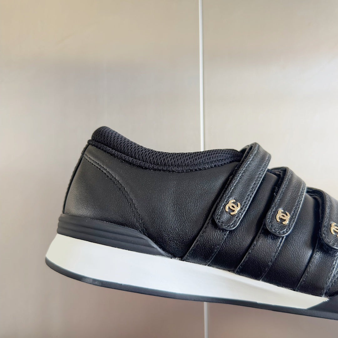 CC MARY JANE SNEAKER IN BLACK LAMBSKIN - 35