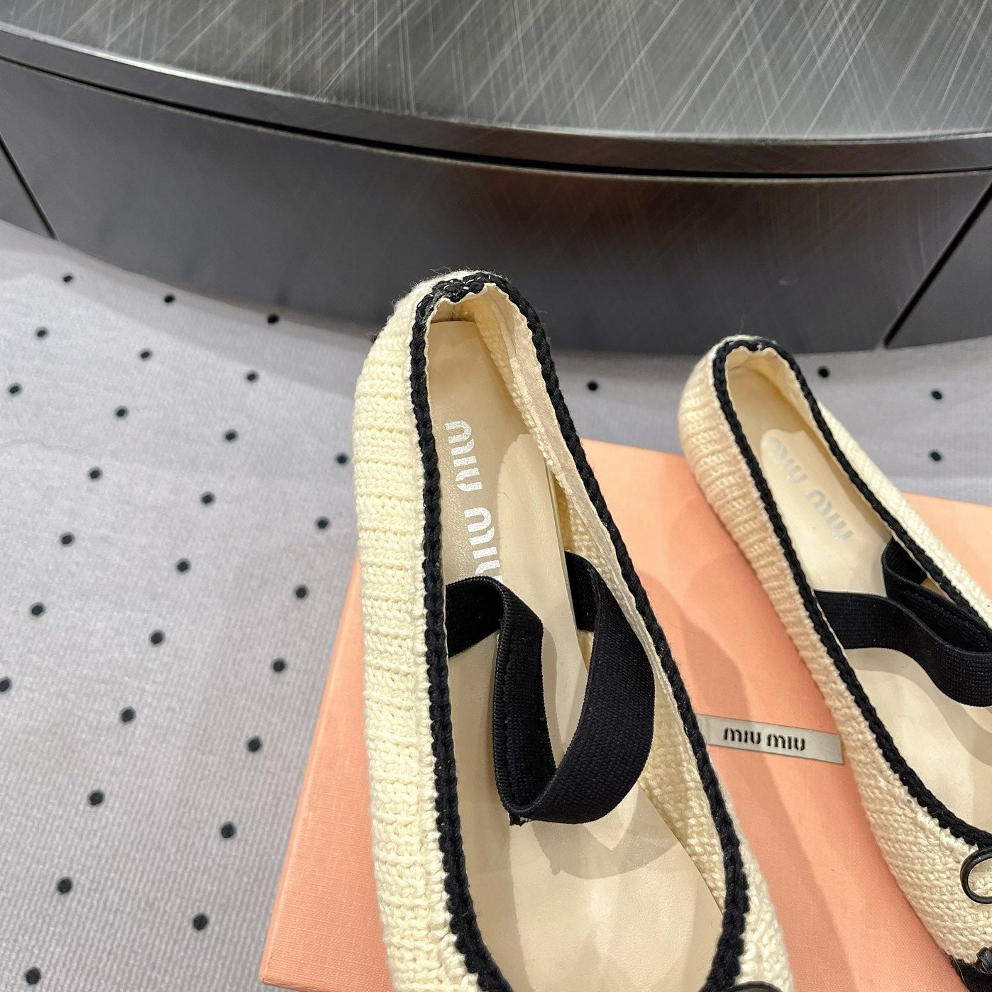 Ballet Flats Ivory Fabric - 35