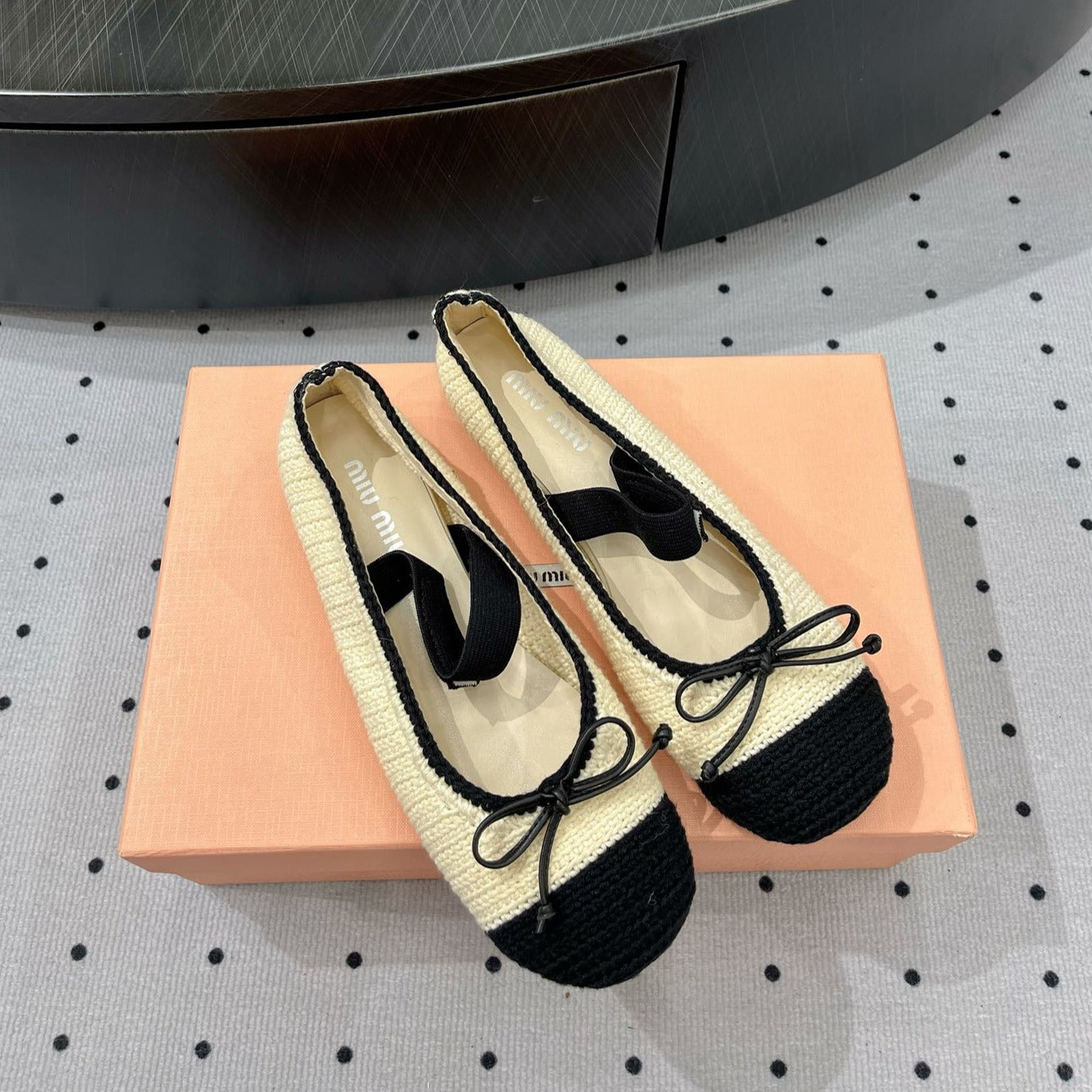Ballet Flats Ivory Fabric - 35