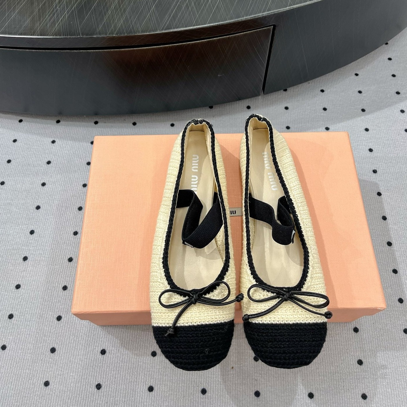 Ballet Flats Ivory Fabric - 35