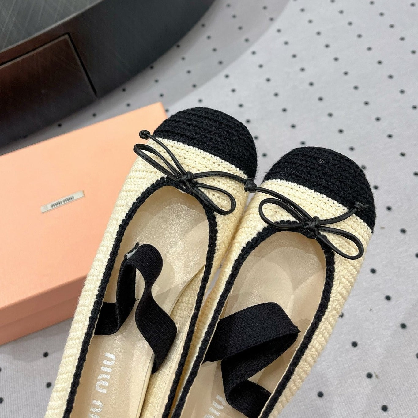 Ballet Flats Ivory Fabric - 35