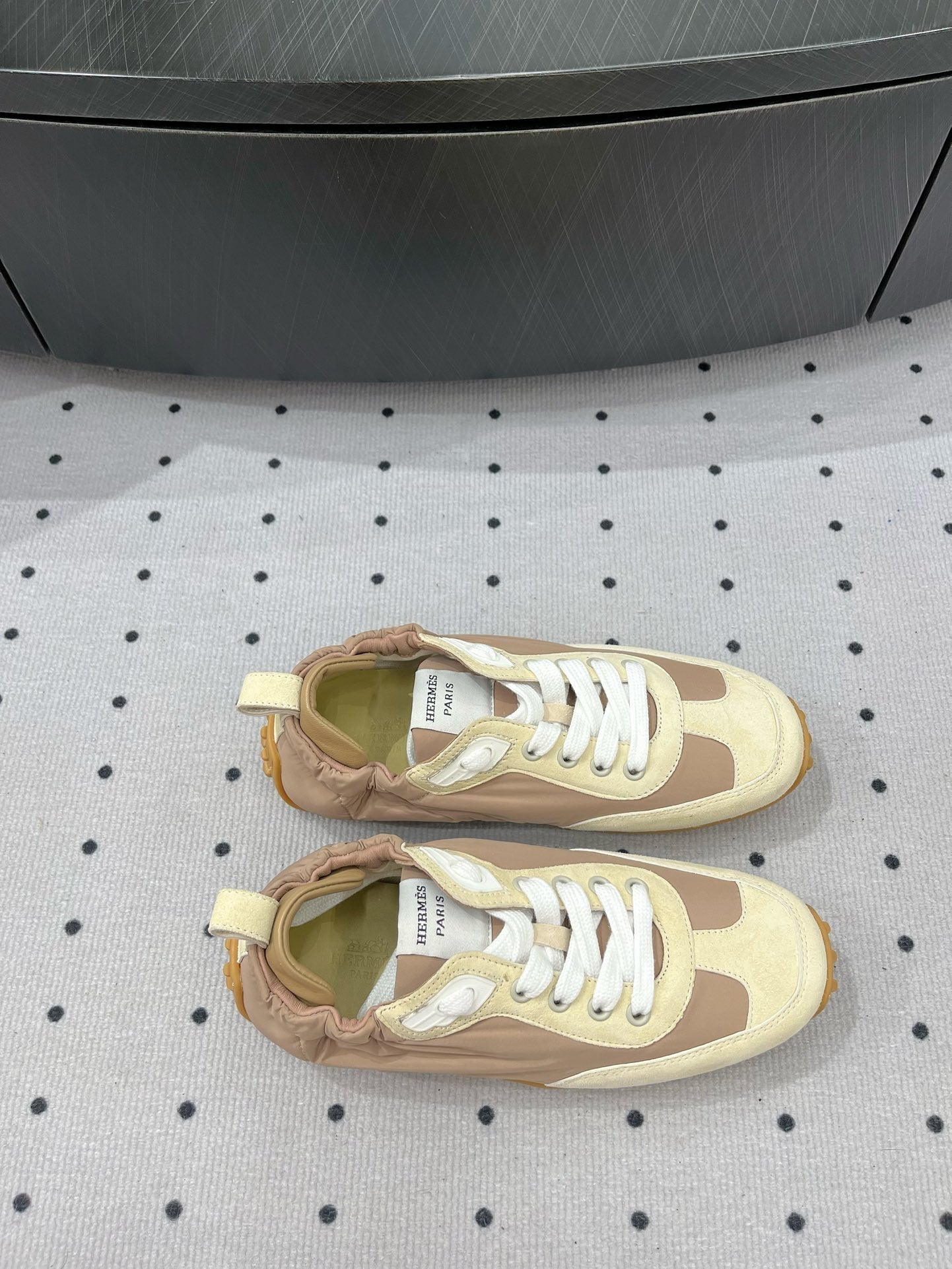 TRAIL SNEAKER IN BISQUE MIX FRENCH BEIGE SUEDE - 35