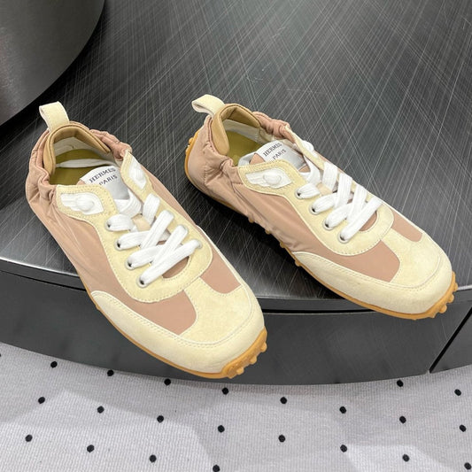 TRAIL SNEAKER IN BISQUE MIX FRENCH BEIGE SUEDE - 35