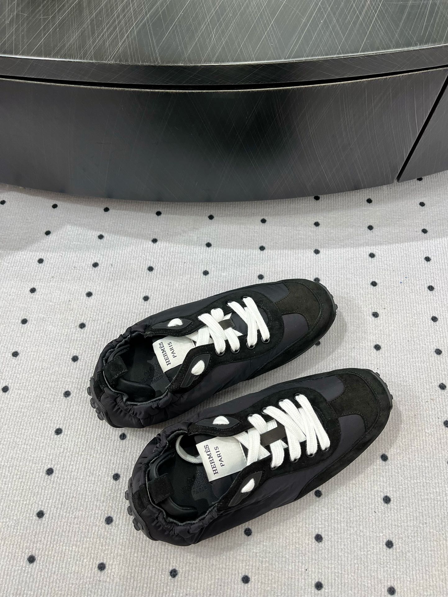 TRAIL SNEAKER IN BLACK SUEDE - 35