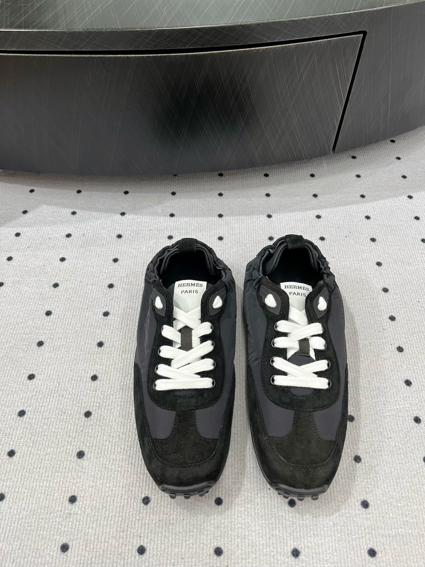 TRAIL SNEAKER IN BLACK SUEDE - 35