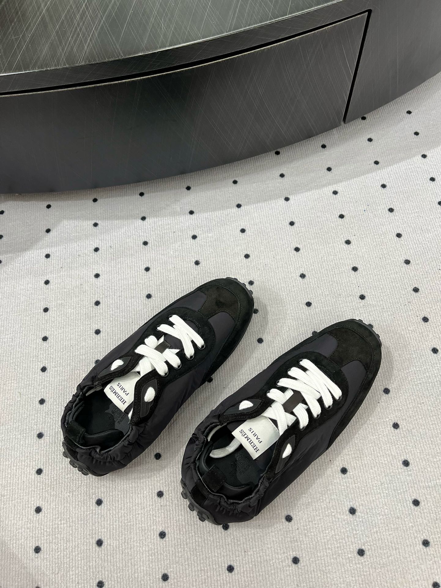TRAIL SNEAKER IN BLACK SUEDE - 35