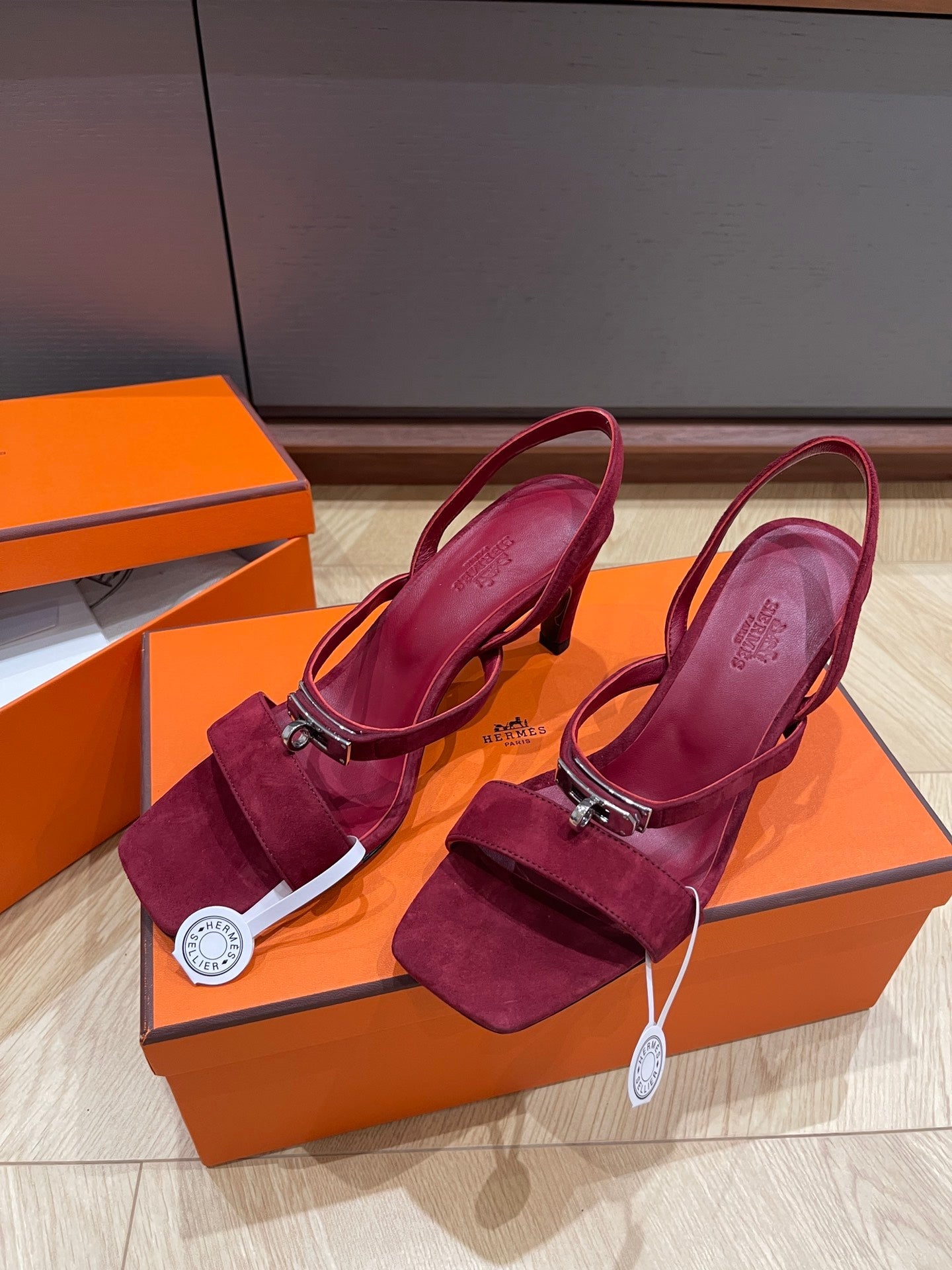 GLAMOUR 75 SANDAL MULBERRY SUEDE - 35