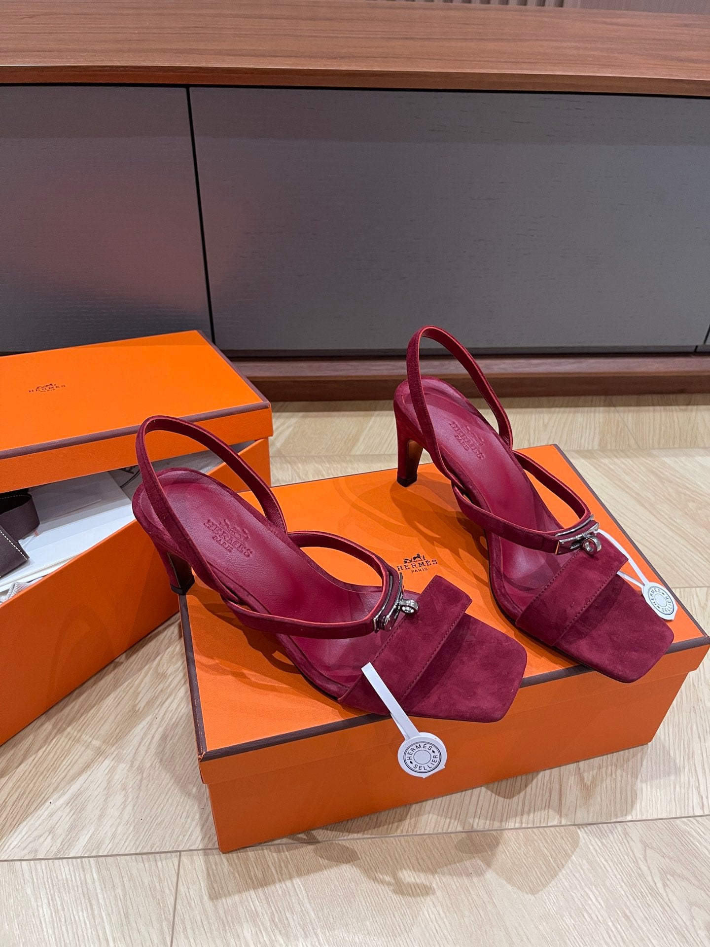 GLAMOUR 75 SANDAL MULBERRY SUEDE - 35