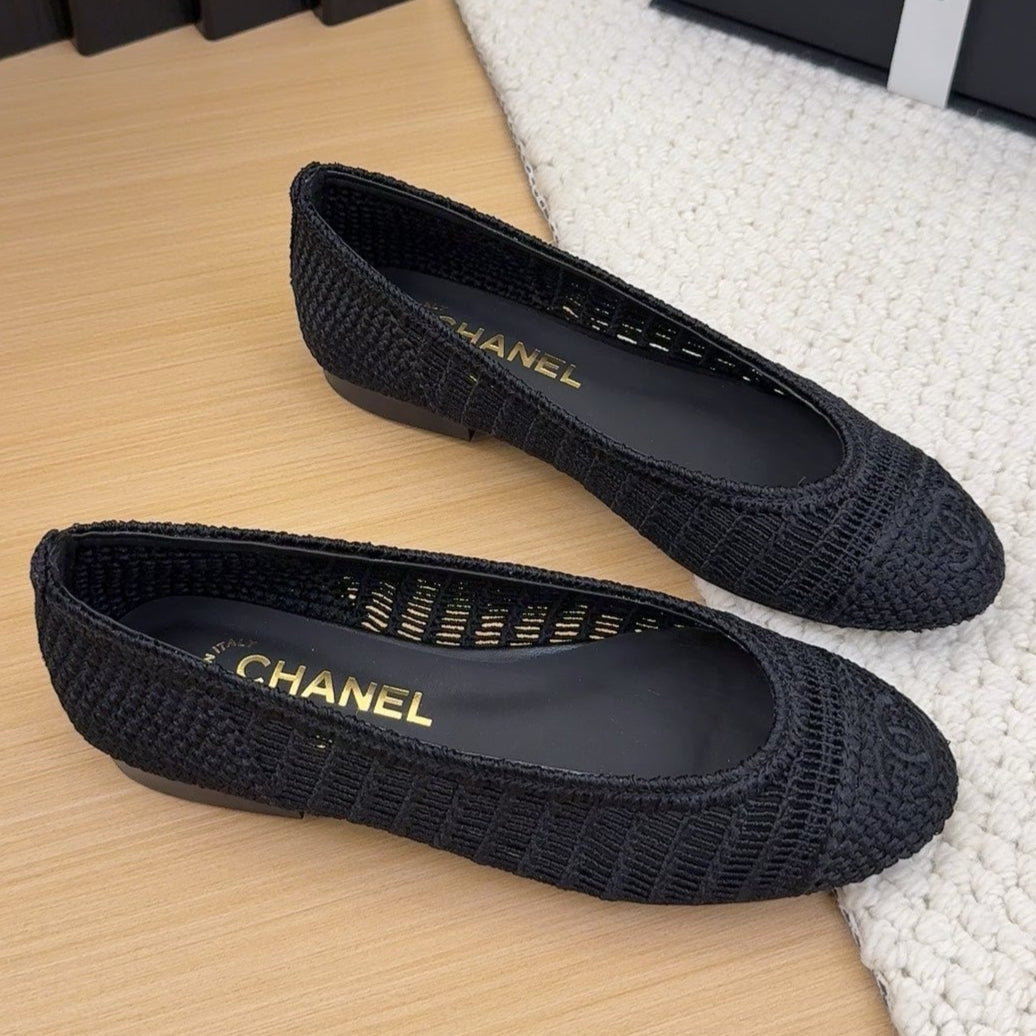BALLERINAS IN BLACK RAFFIA - 34