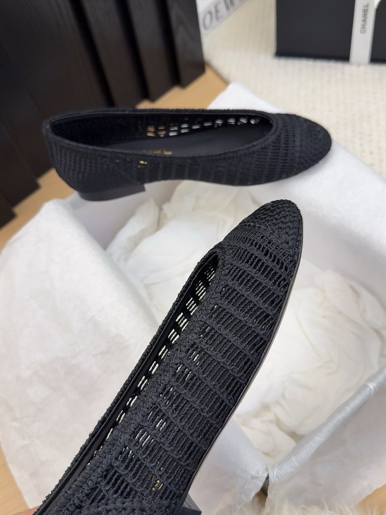 CC 25 Ballet Flat Black Raffia - 34