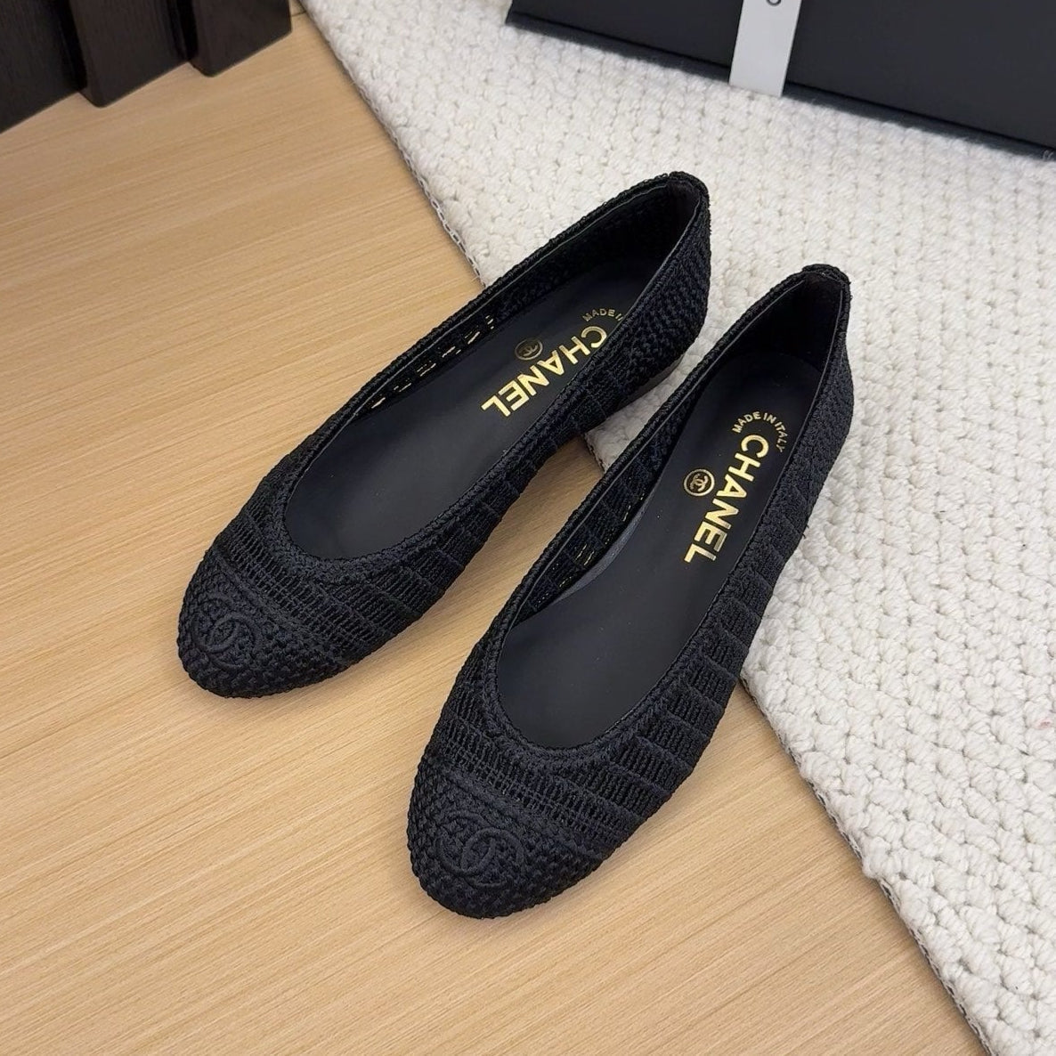 CC 25 Ballet Flat Black Raffia - 34