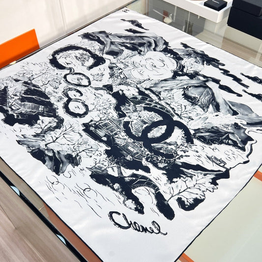 ШАРФ CHANEL 25S 90 З ШОВКУ 735865