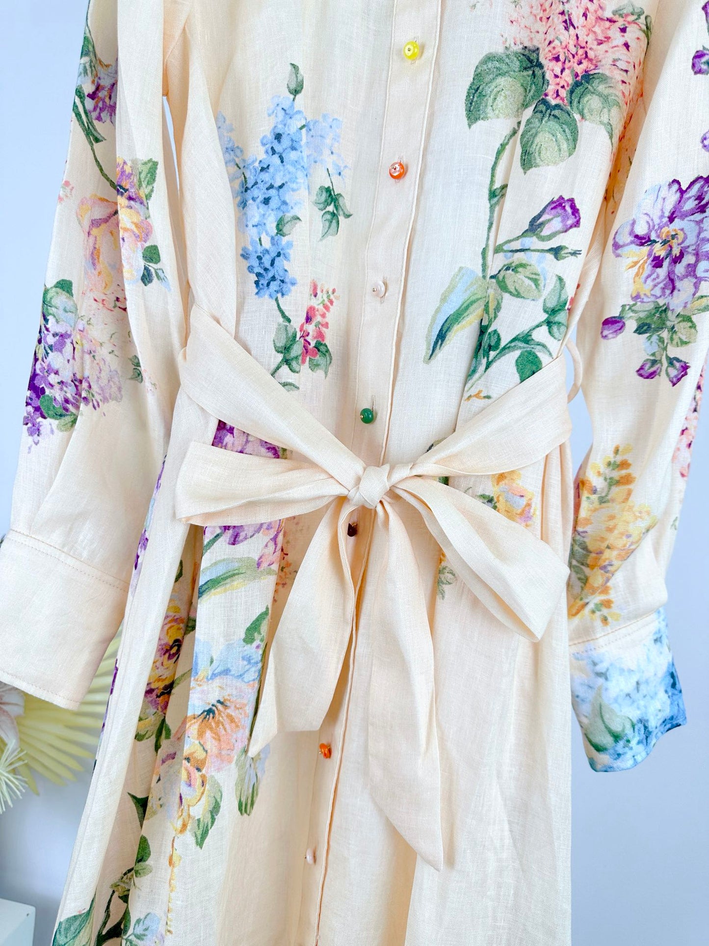 HALLIDAY TUCKED SHIRT DRESS 25S IN LINEN 266345