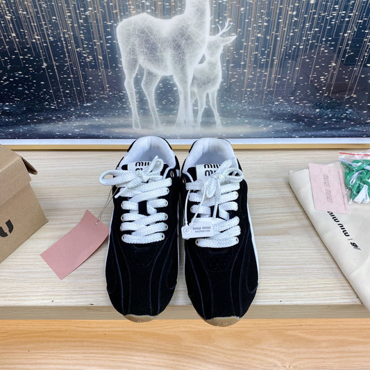 NB Black Sneakers Cowhide - 35