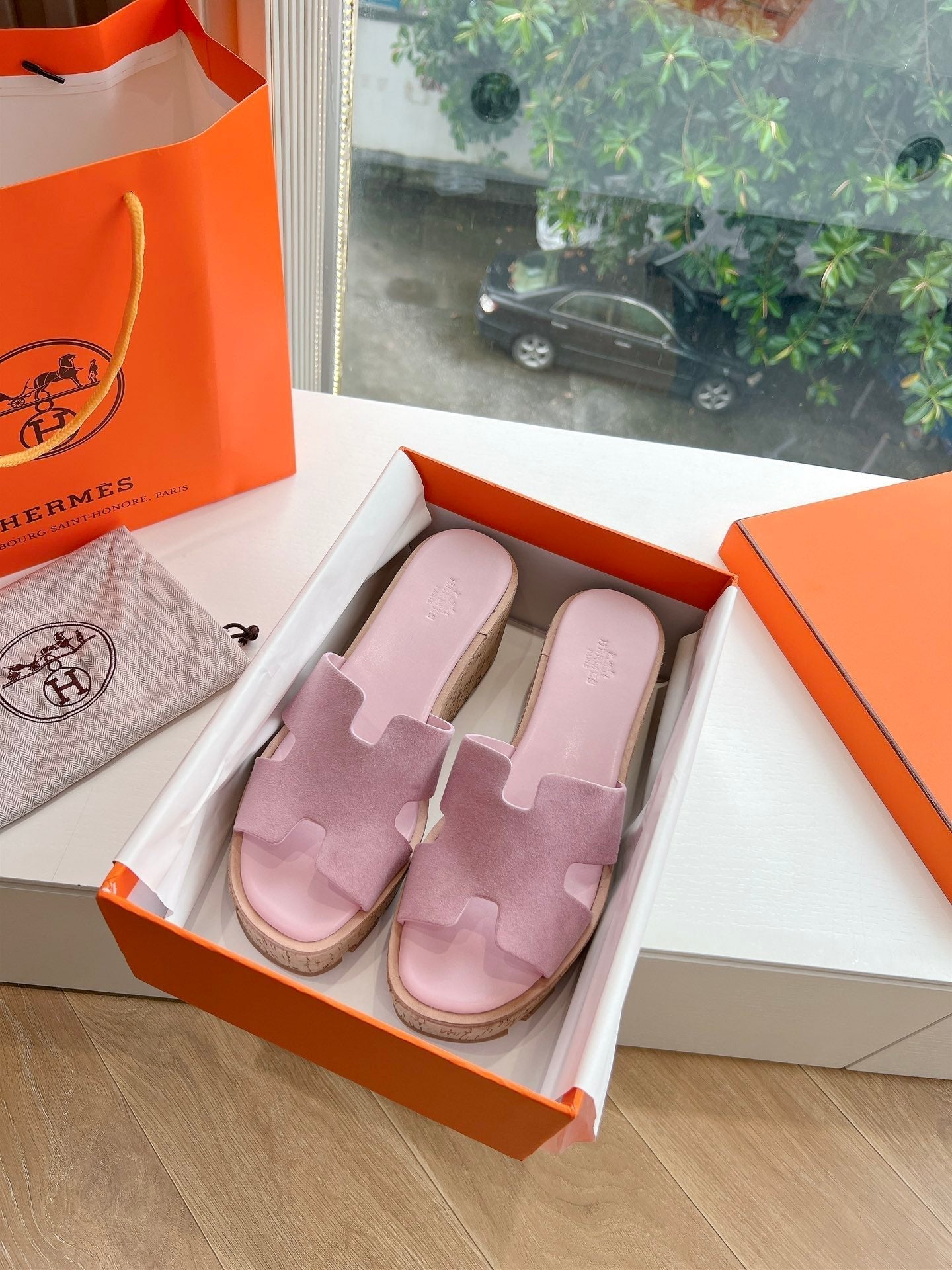 EZE 65 SANDAL PASTEL PINK SUEDE - 34