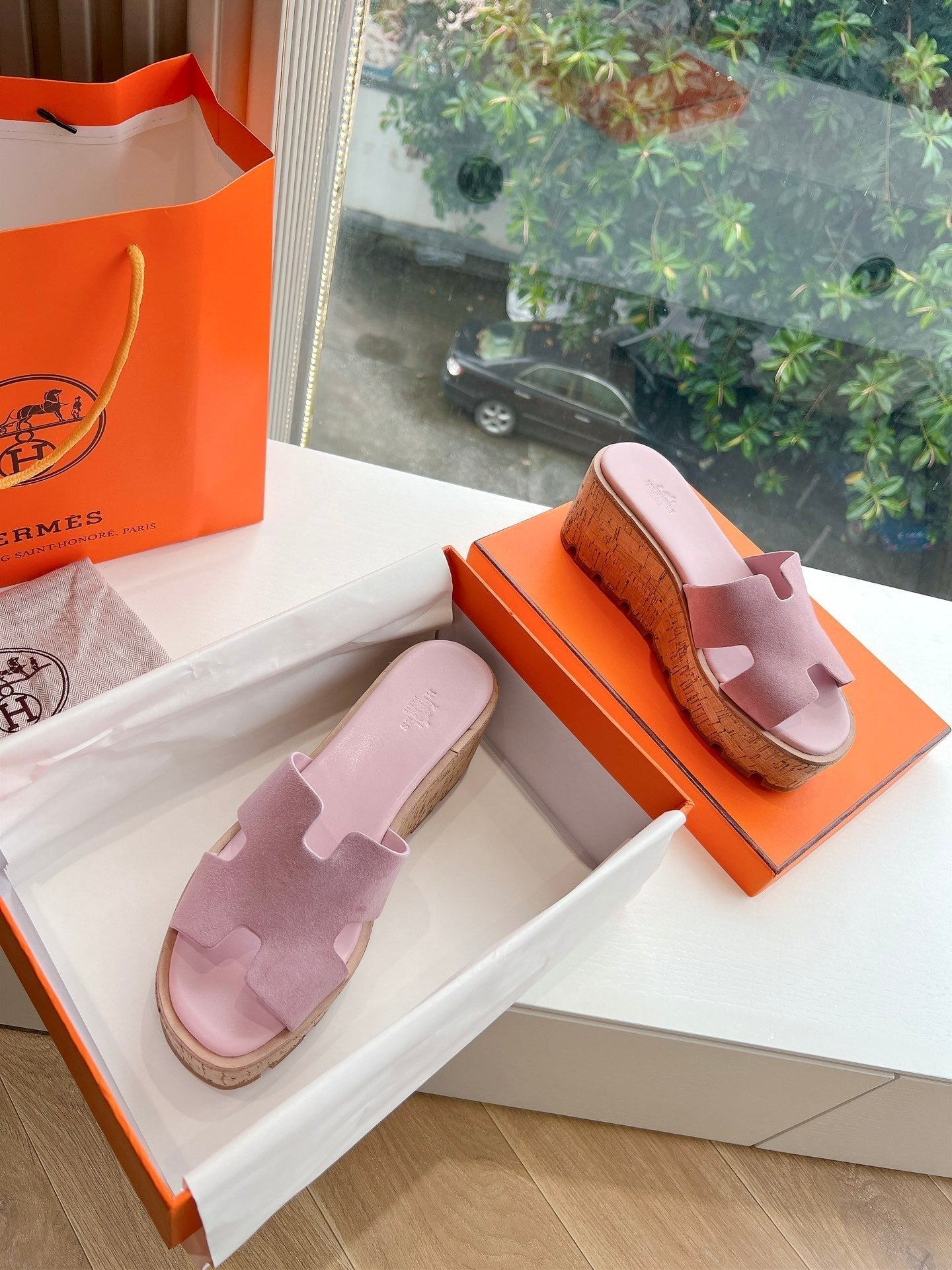 EZE 65 SANDAL PASTEL PINK SUEDE - 34