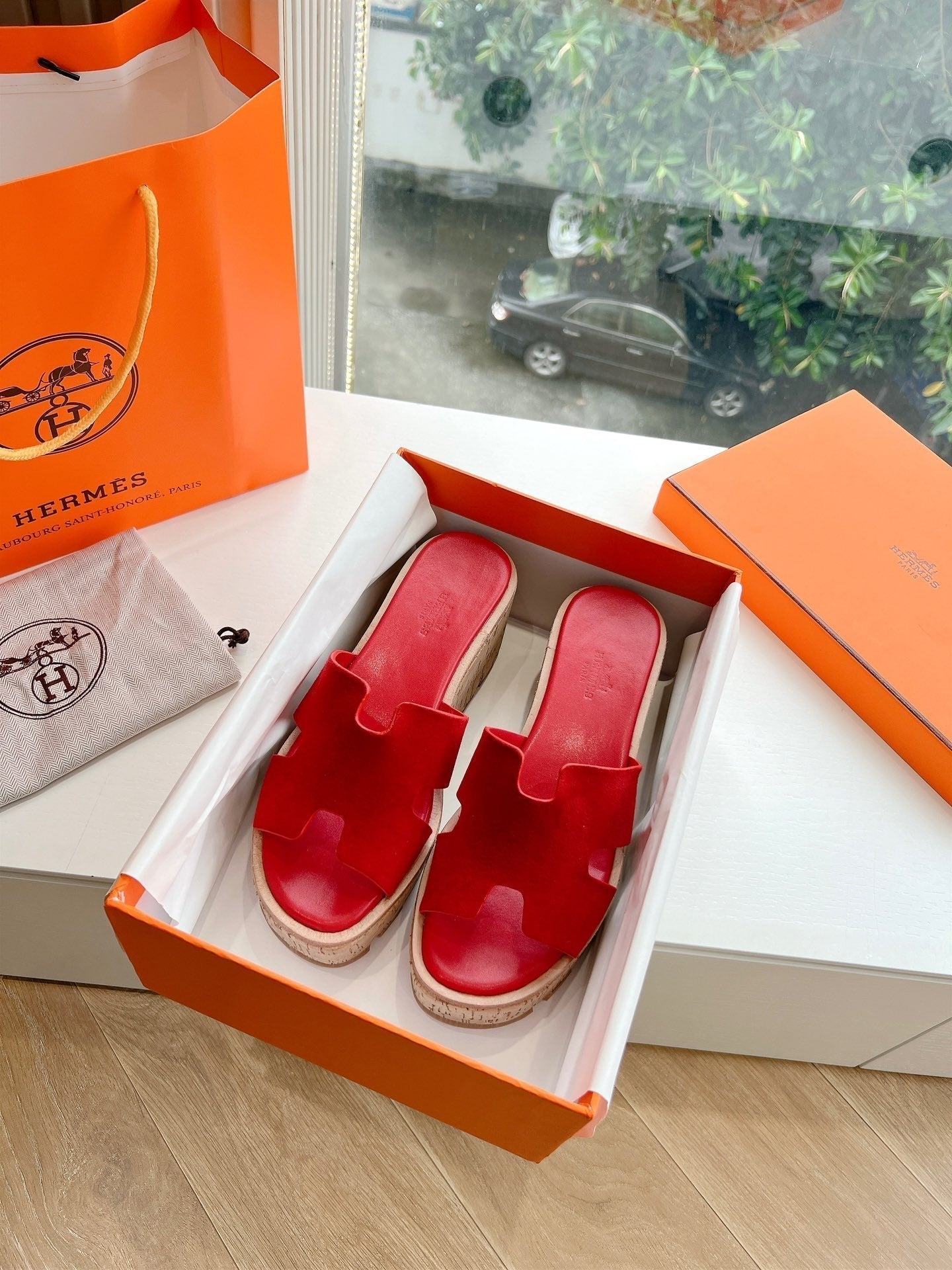 EZE 65 SANDAL CHERRY SUEDE - 34