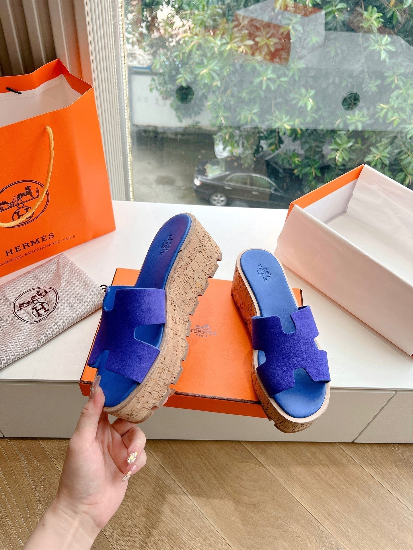 EZE 65 SANDAL NAVY SUEDE - 34