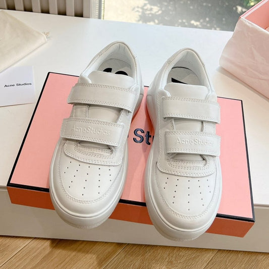 ACNE STUDIO SNEAKER IN WHITE LAMBSKIN - 35