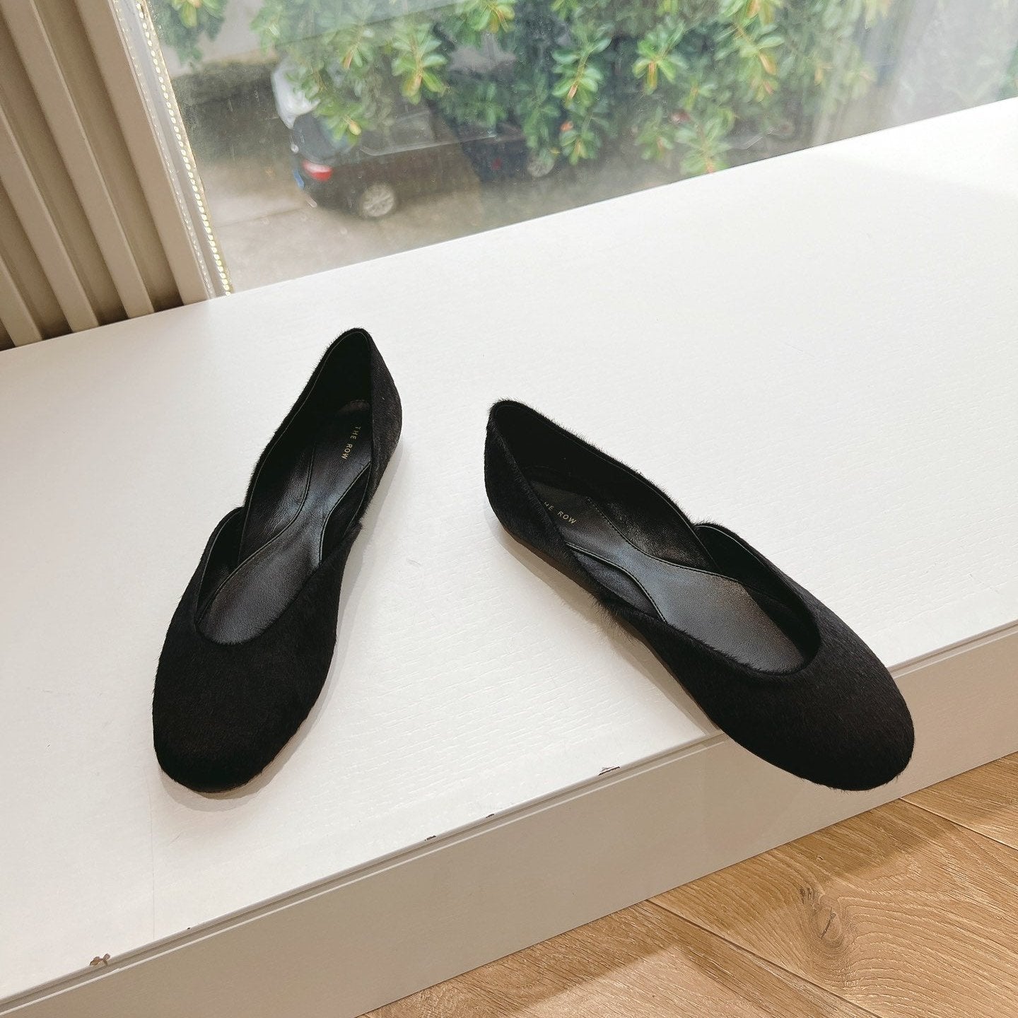 SL GEMMA BALLET FLAT BLACK FUR - 35