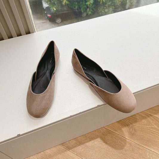 SL GEMMA BALLET FLAT TAN SUEDE - 35