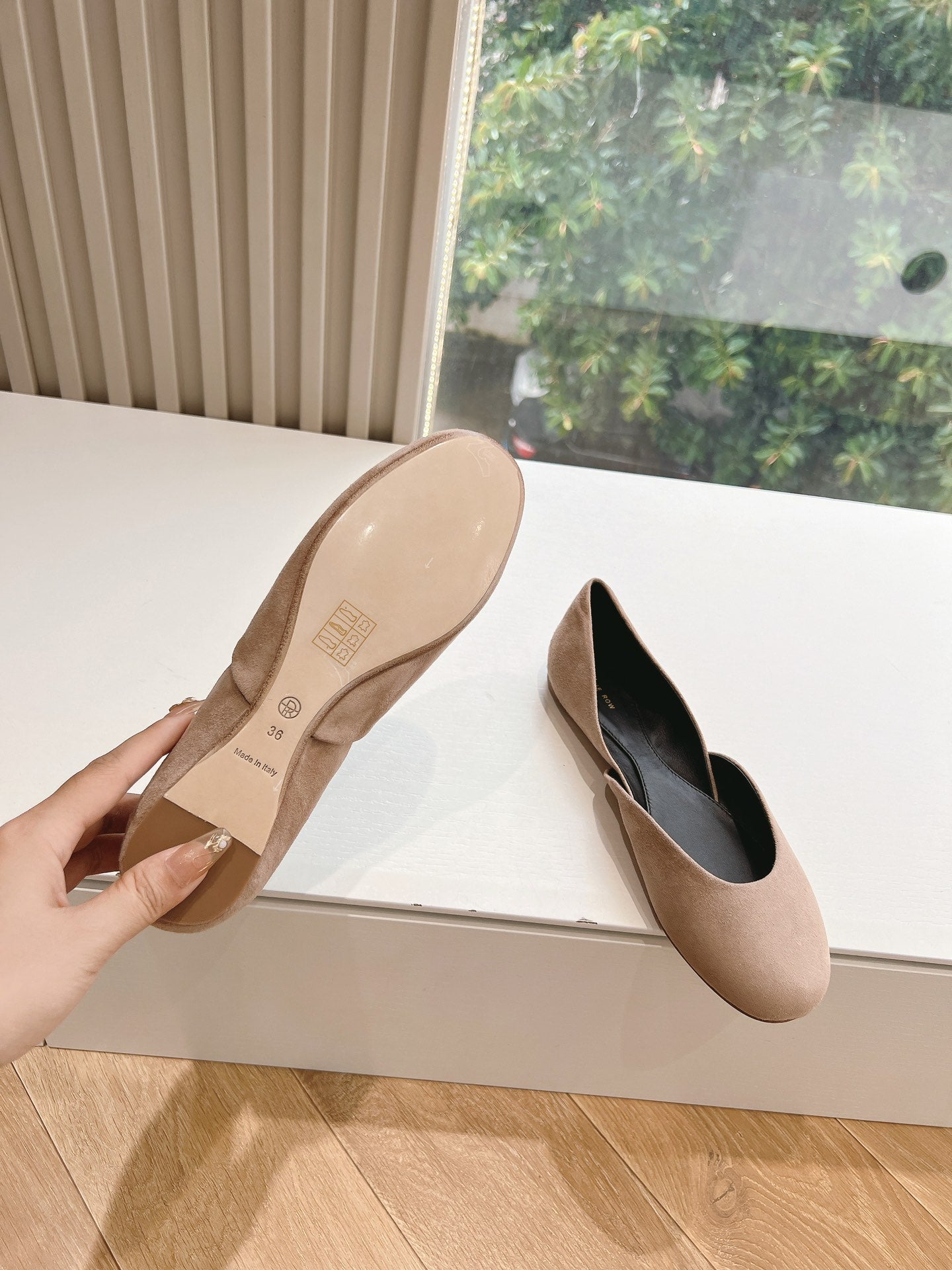 SL GEMMA BALLET FLAT TAN SUEDE - 35