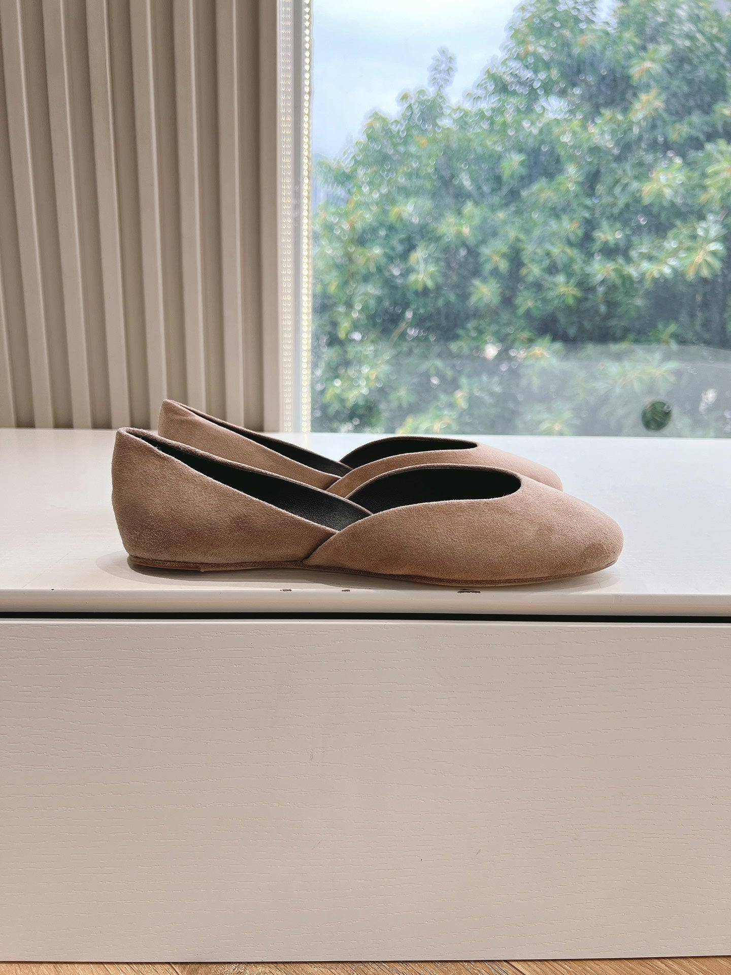SL GEMMA BALLET FLAT TAN SUEDE - 35