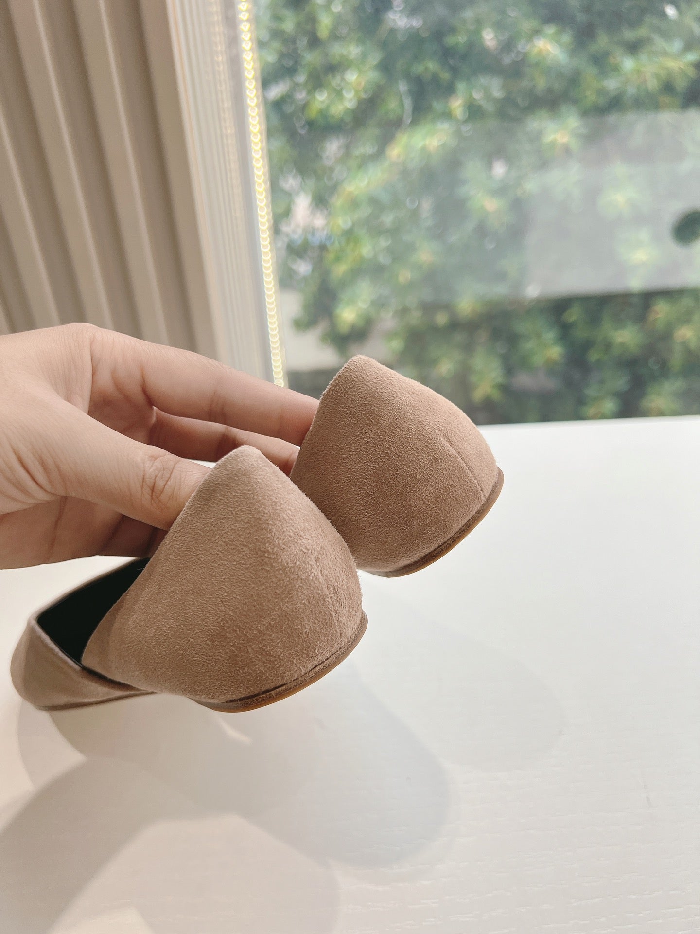 SL GEMMA BALLET FLAT TAN SUEDE - 35
