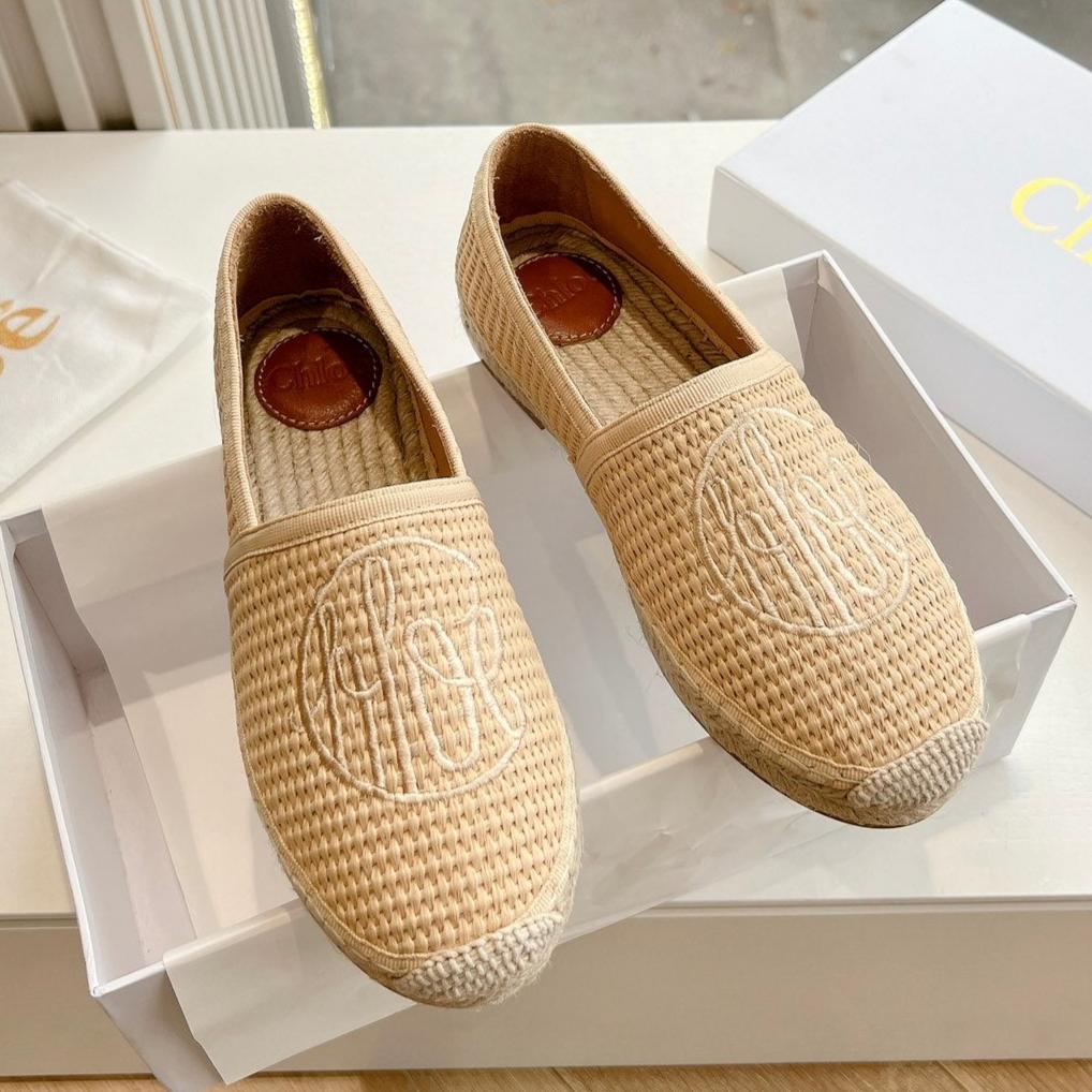 WOVEN LOAFER IN TAN BEIGE RAFFIA - 35