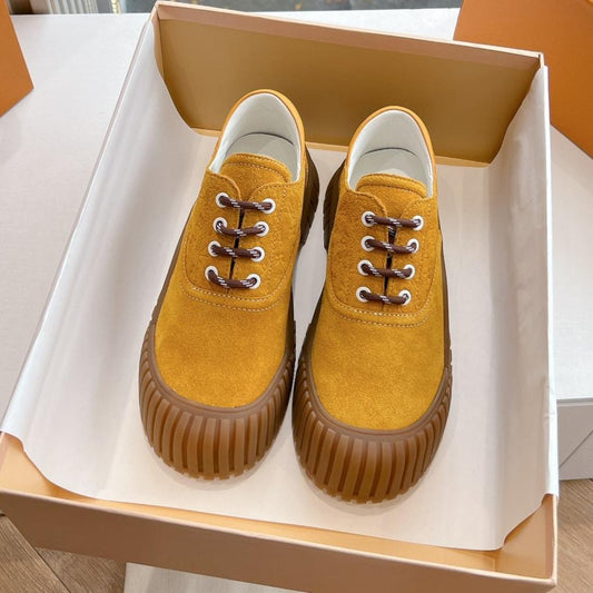 LV ARCHLIGHT SKATE SNEAKER IN HARVEST GOLD EMBOSSED SUEDE - 35