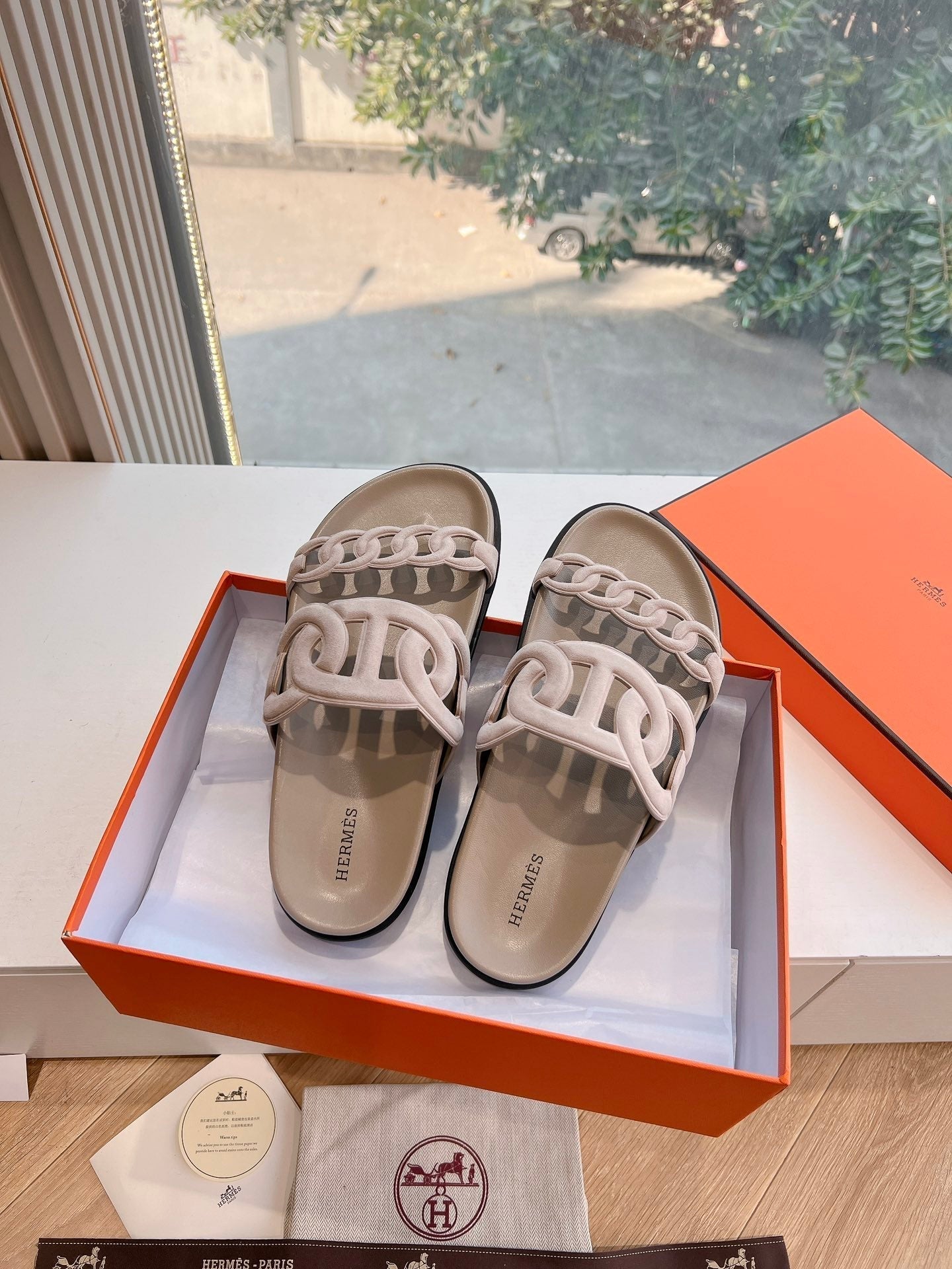 EXTRA SANDAL IN NUDE BEIGE CALFSKIN - 35