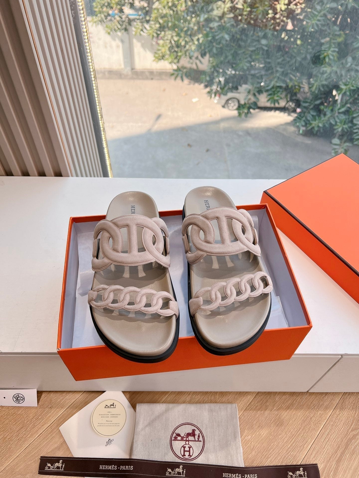 EXTRA SANDAL IN NUDE BEIGE CALFSKIN - 35