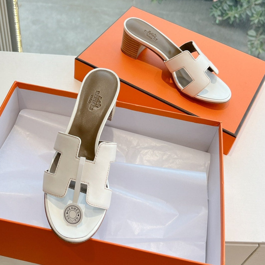 0ASIS SANDAL IN WHITE CALFSKIN - 35