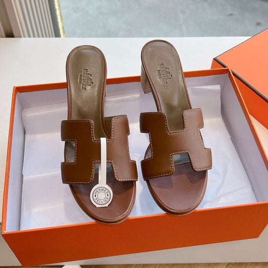 0ASIS SANDAL IN CHOCOLATE BROWN CALFSKIN - 35