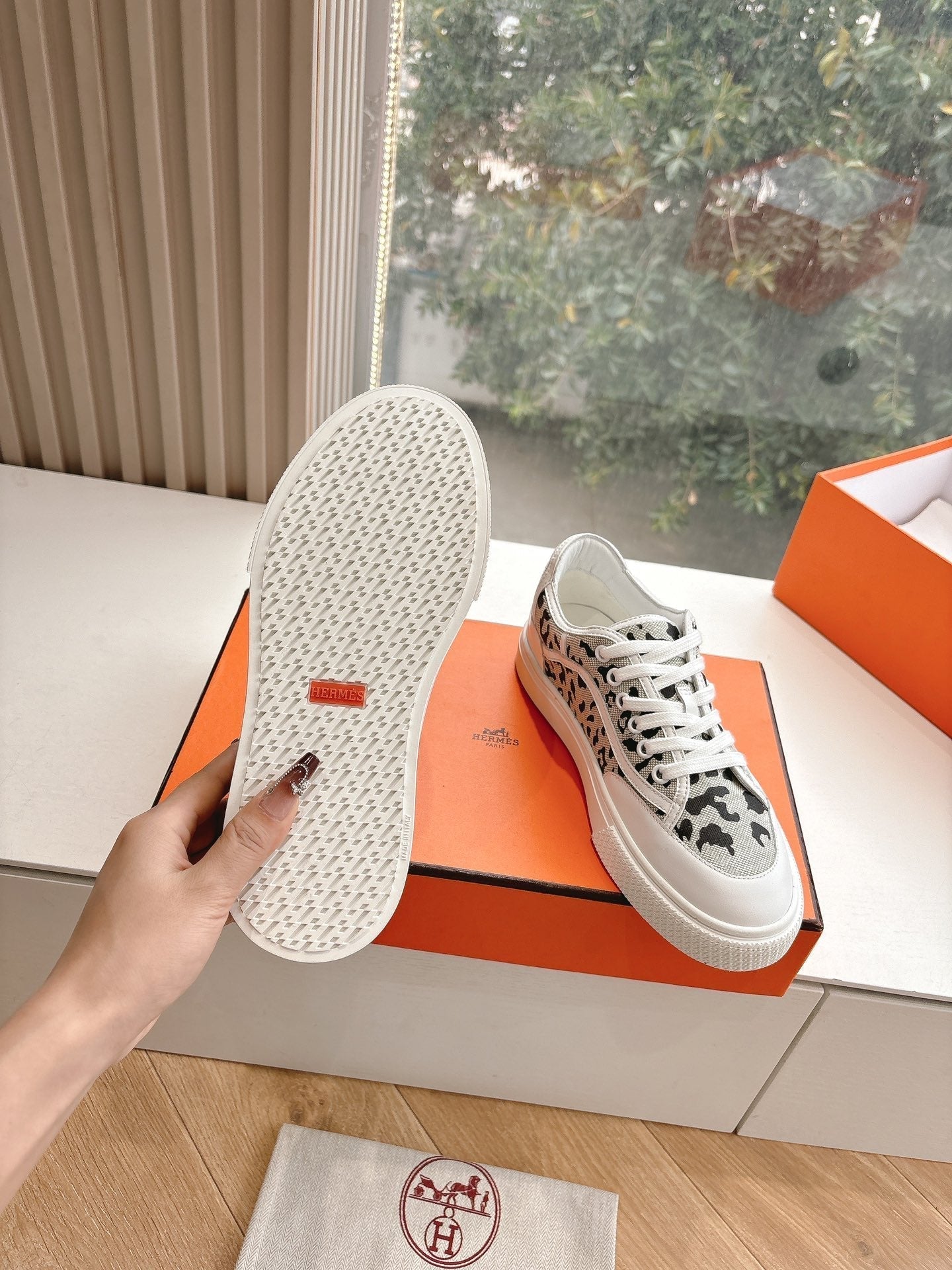 GET SNEAKER IN BLACK MIX PALE GRAY MAXI CANVAS AND CALFSKIN - 35
