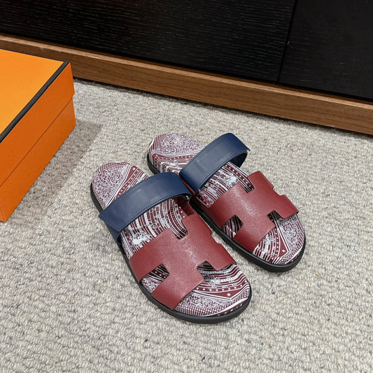 CHYPRE SANDAL BURNT UMBER CALFSKIN UNIQUE - 35