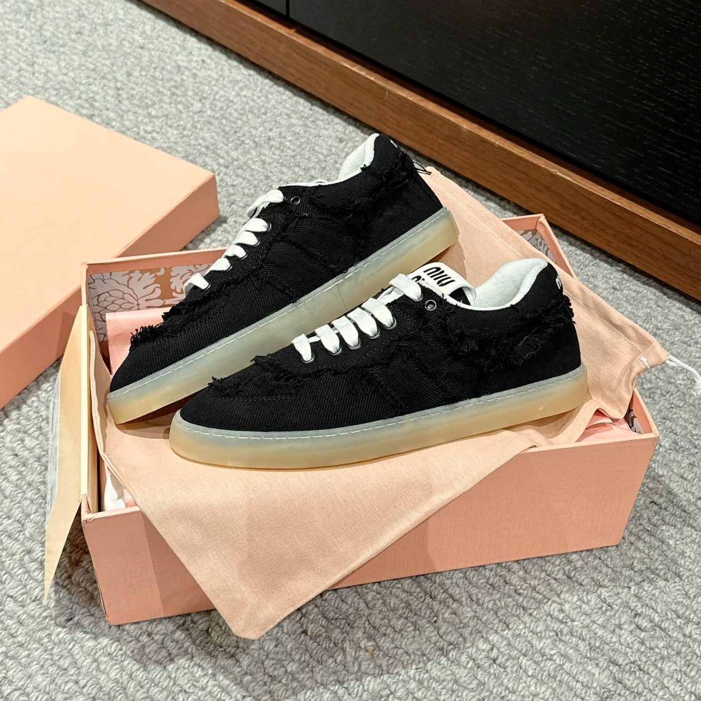 Dexun Sneaker Black Canvas - 35
