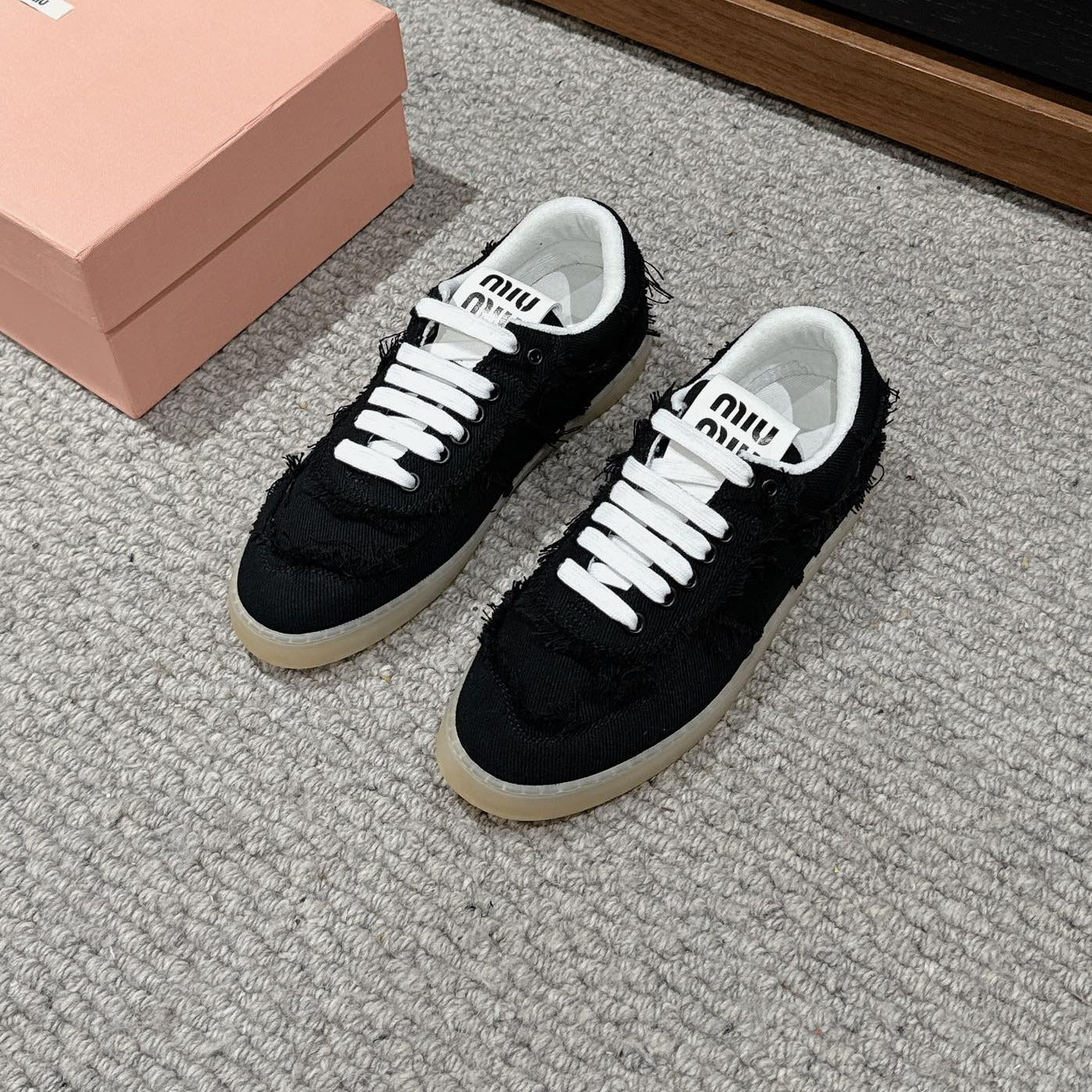 Dexun Sneaker Black Canvas - 35