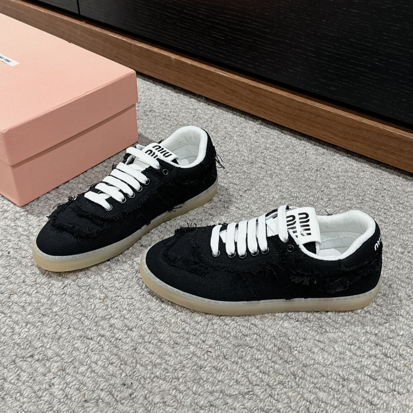 Dexun Sneaker Black Canvas - 35